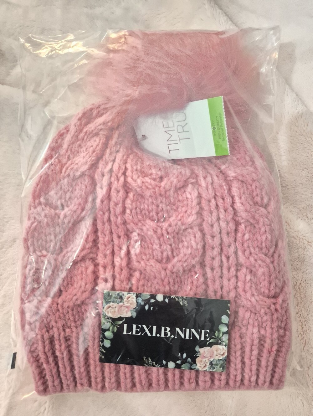Pink Brand New Winter Beanie Hat For Sale